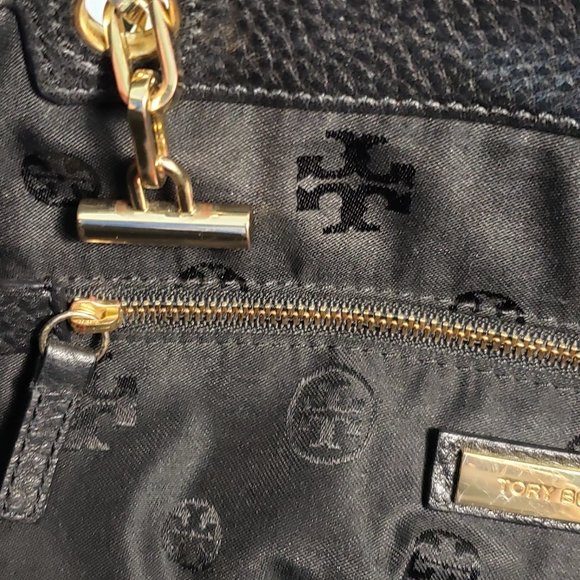 Tory Burch - Whipstitch Logo Tote, leather, excellent condition - Picture 7 of 14